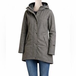 The North Face Women’s Gray Insulated Hooded Parka Jacket Size M